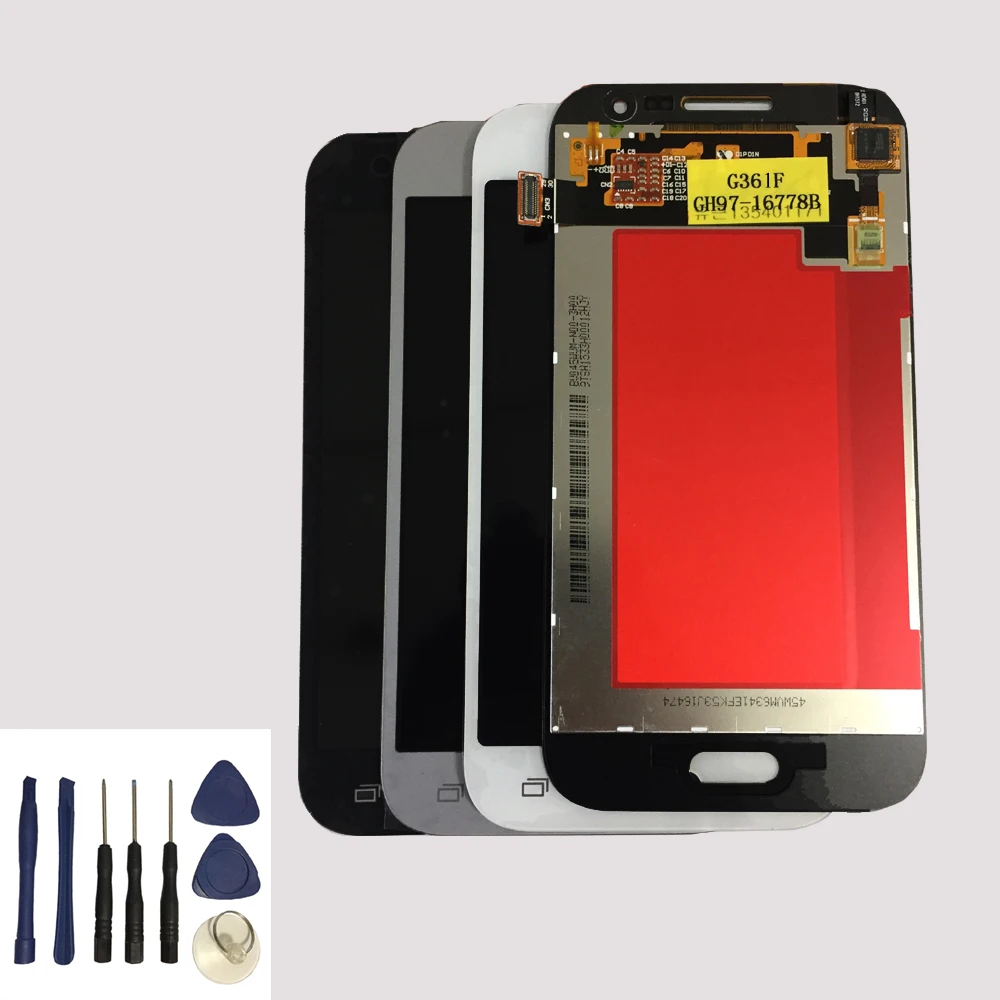 Для samsung Galaxy Core Prime G361 G361H G361F сенсорный экран дигитайзер+ ЖК-дисплей монитор панель модуль в сборе+ Бесплатные инструменты