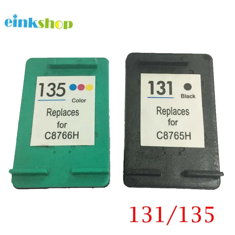 einkshop 131 135 Refilled Ink Cartridges Replacement for hp 131 135 Photosmart C3100 C3183 C3150 C3180 PSC1500 1510 1513 1600