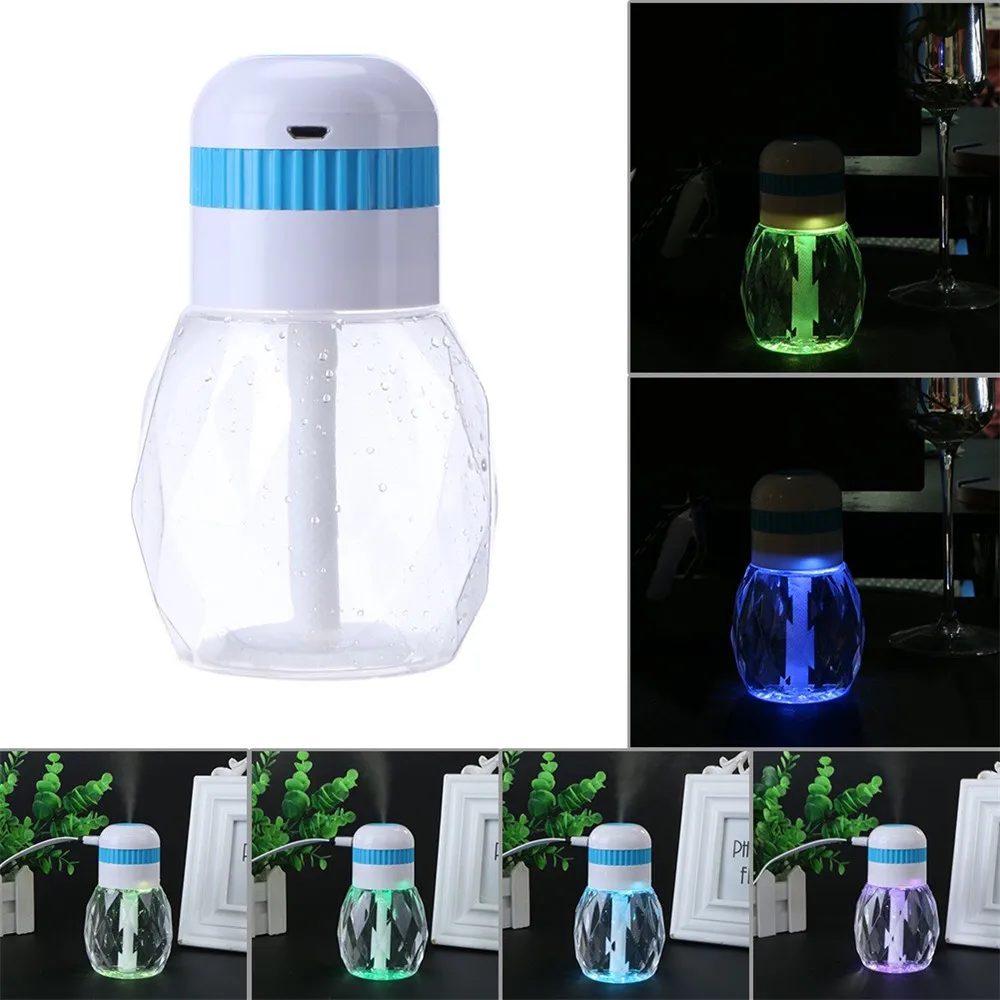 

USB Air Humidifier Essential Oil Diffuser Aroma Lamp Aromatherapy Electric Aroma Diffuser Mist Maker for Home-Wood