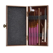 9 шт. Деревянный инструмент для очистки ушных восков набор для чистки ушей с коробкой