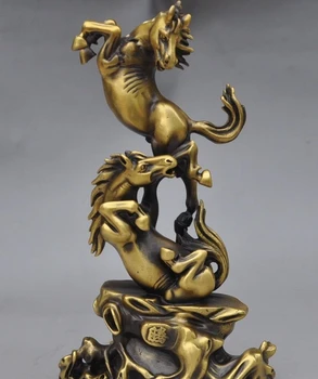 

chinese fengshui bronze brass zodiac animal beast Horse Proton Ma lucky statues