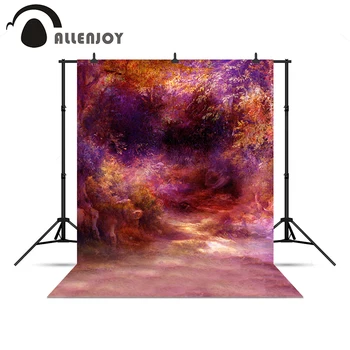 

Allenjoy photographic background Woodland forest colorful Mysterious background for photo shoots christmas backgrounds new Year