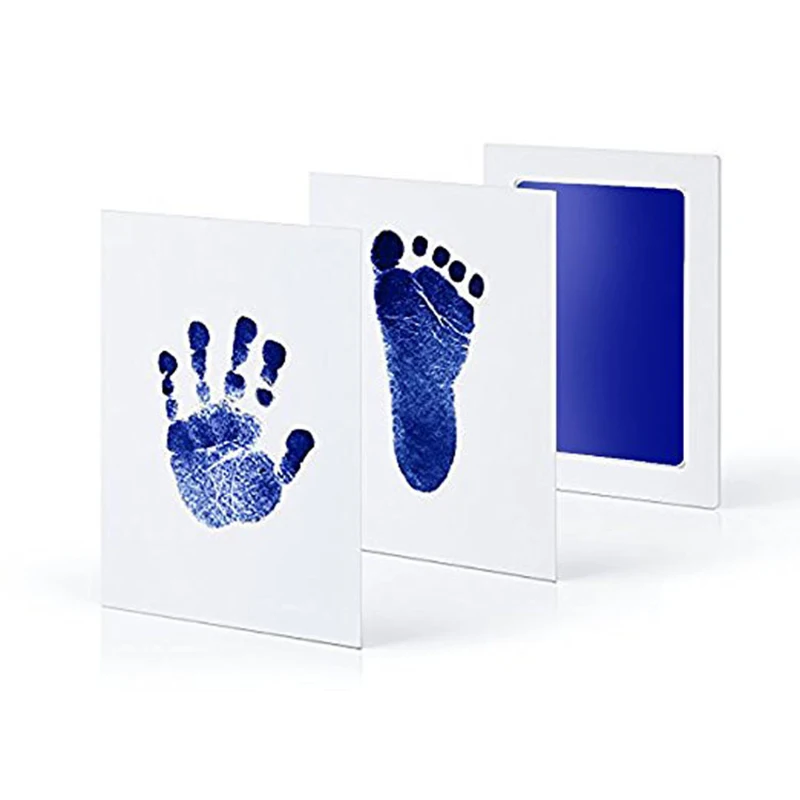 Отпечаток руки ребенка для новорожденных 1 шт Безопасный чистый нетоксичный чистый сенсорный чернильный коврик фото легко управлять игрушки для детей