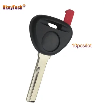

OkeyTech 10pcs/lot Original Transponder Auto Key Shell Cover Case For Volvo S40 V40 S60 S80 XC70 Uncut Blank HU56R Blade No Chip