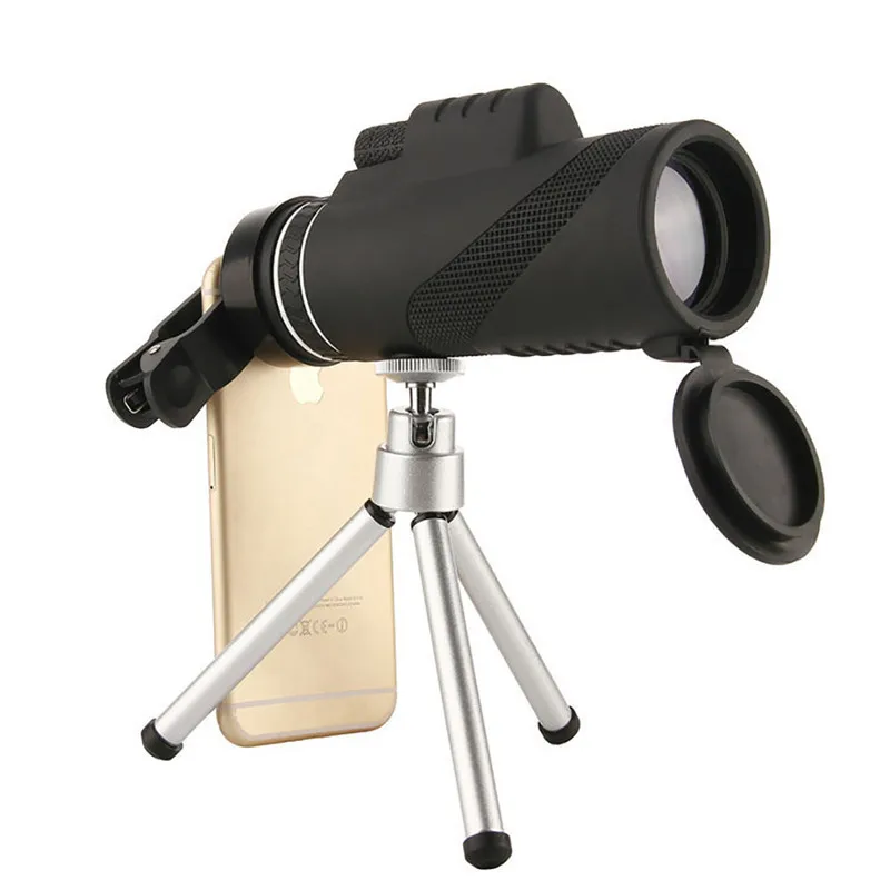 Монокуляр 40x60 мощный бинокль зум большой ручной телескоп lll ночное видение