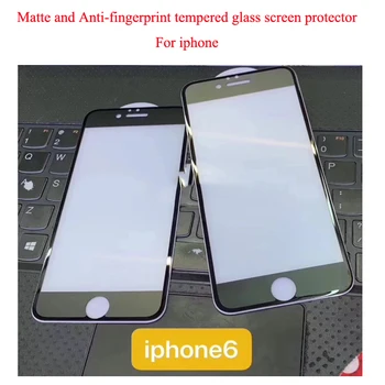 

100pcs/lot No Fingerprint Matte Tempered Glass for iPhone X 8 7 6S Plus Screen Protector Frosted Glass for iPhone XS MAX XR Film