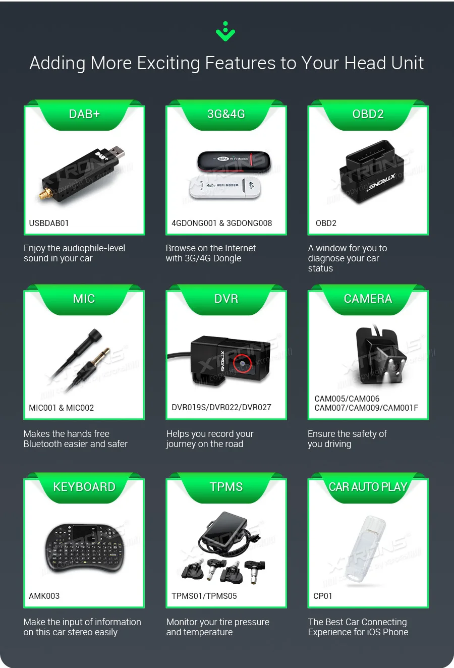 Clearance XTRONS 1 Din 10.1