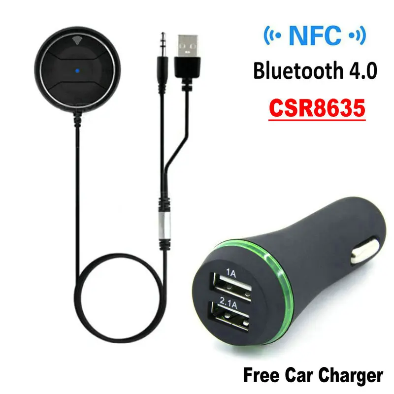 

Tikigogo 2019 CSR8635 NFC Bluetooth Audio Receiver Handsfree bluetooth car kit wireless adaptor bluetooth music receiver