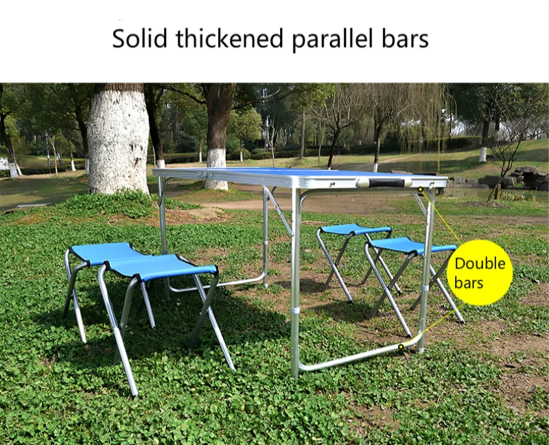 Lifted Stable Camping Table Multifunction Outdoor Set of Table and Chair Simple Portable Picnic Dining Table Outdoor Furniture