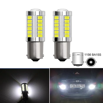 

2x T15 W16W LED Bulb 1156 P21W Car Reverse Lights For Hyundai Solaris I30 Accent Tucson IX35 Santa fe Elantra I20 Getz Sonata