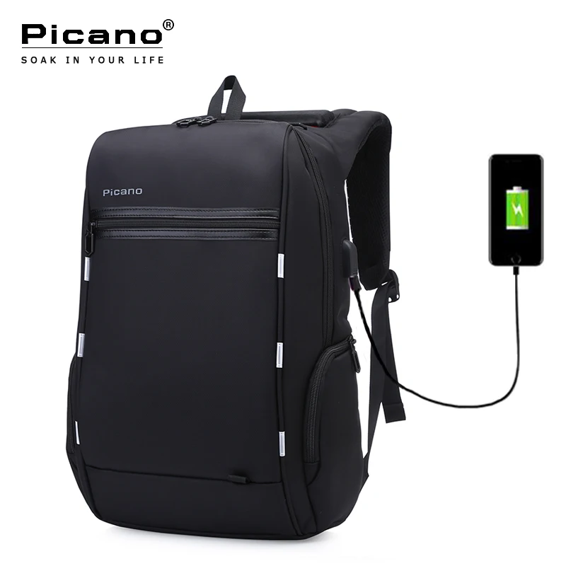 Picano Противоугонный водонепроницаемый рюкзак для ноутбука usb зарядка умный