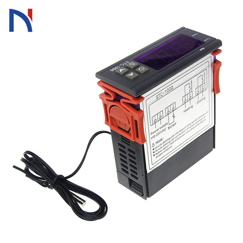 

Temperature Sensor STC-1000 LED Digital Temperature Controller 12V 24V 220V Thermoregulator thermostat With Heater And Cooler