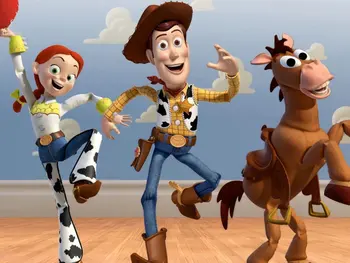 

Movie Toy Story Bullseye Clouds Cartoon backdrops High quality Computer print birthday photography backgrounds