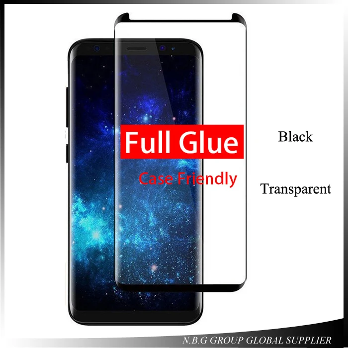 10 шт./лот 3D закаленное стекло для samsung galaxy s9 S9 + s8 защита экрана полностью клей