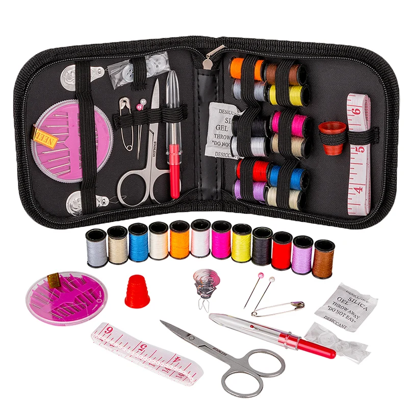 

Mini Travel Household Sewing Box Set Sewing Kit Knitting Needles Thread Stitches Storage Bags Organizer Sewing Tools Accessories