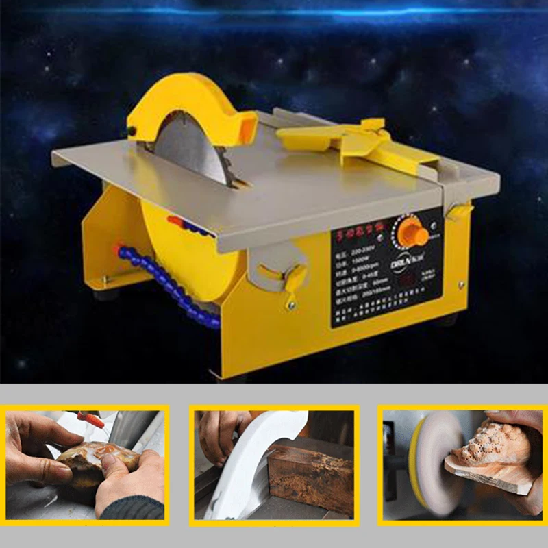 

1500w multi-function table saw cutting machine table grinding machine engraving polishing beveling machine polishing
