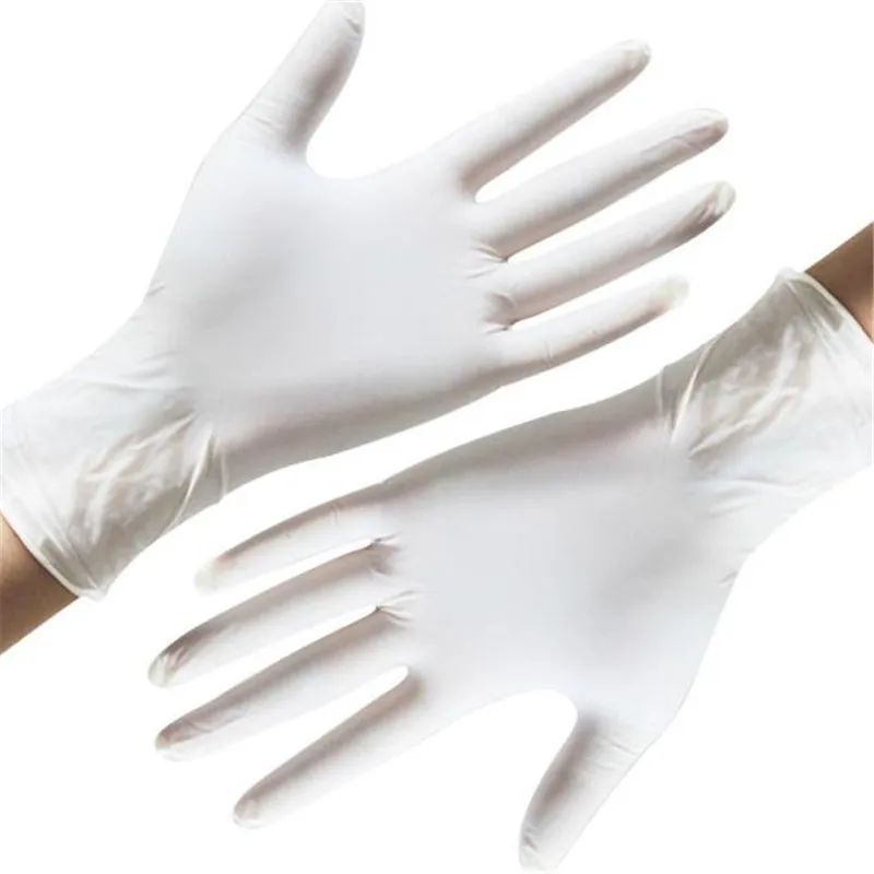Buy 100 PCS High Grade Disposable Beige Latex Gloves