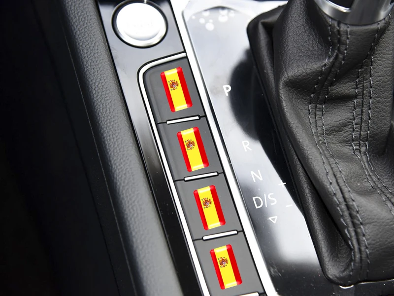 40 шт. автомобильный Стайлинг руль 3D Маленькая наклейка значок эмблема Испанский флаг на сиденье Ibiza Leon ateca Cordoba аксессуары