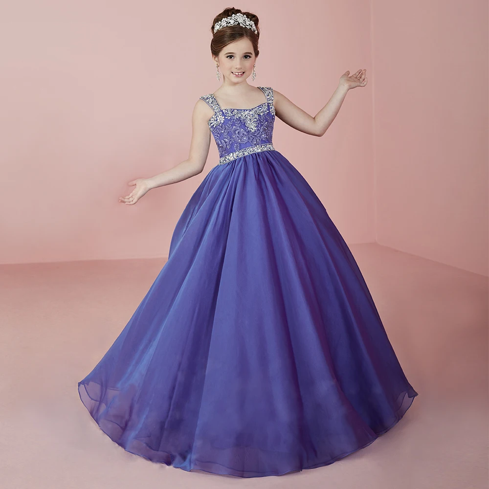 Charming Purple Crystal Beading Girl Pageant Dresses Lace Up Open Back Wide Pleated Girl Ball Gowns for Birthday Party 2-12 Yrs цена Charming Purple Crystal Beading Girl Pageant Dresses Lace Up Open Back Wide Pleated Girl Ball Gowns for Birthday Party 2-12 Yrs цены онлайн