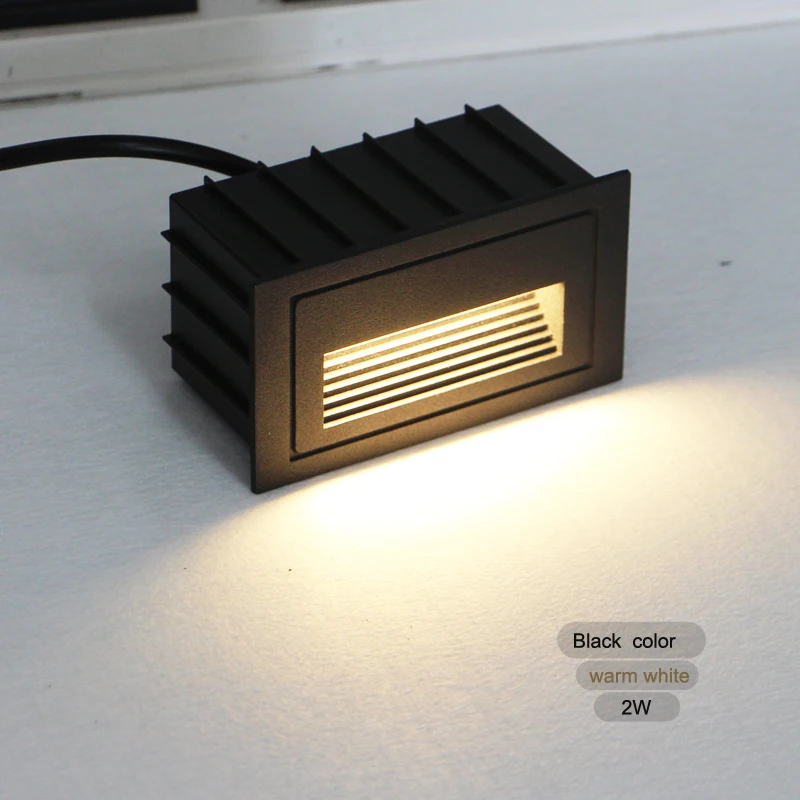 indoor and outdoor IP65 waterproof stair wall light, led step lamp 2W input AC85-265V warm,cool white