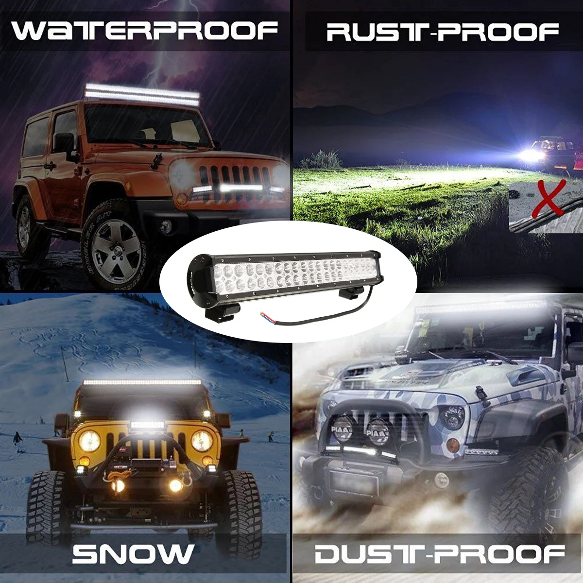 

Universal 12V 24V 36W LED Working offroad led light bar 12V 24V Spot Flood led Work Light for Car 4WD Truck 4x4 ATV UTE SUV