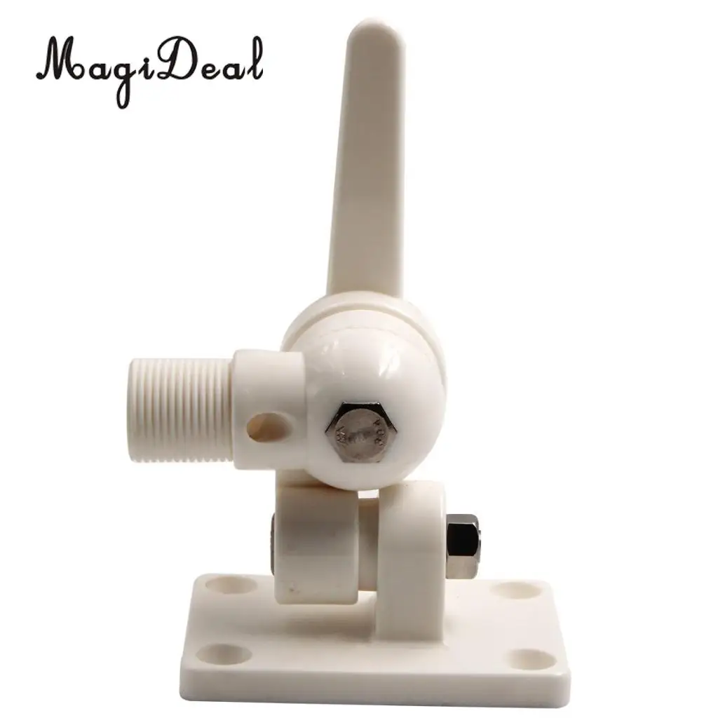 MagiDeal New Hot Marine Boat Adjustable Ratchet Bracket Antenna Deck Mount Base Nylon for Underwater Rowing Boat Replacement