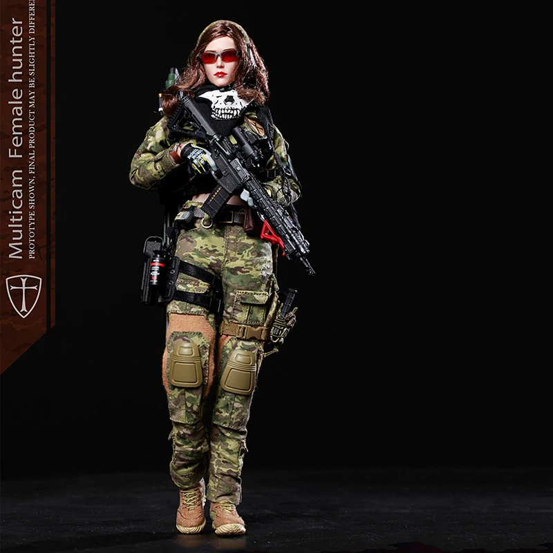 

1/6 Multicam Female Hunter War Angel Angela Collection Action Figure Holiday Gift Model Toy
