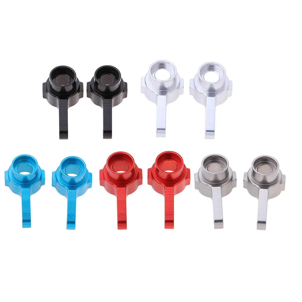 2 Pieces Metal Front Hub Carriers Steering Cup for 1/28 Wltoys and 1/16 WPL RC Car Spare Parts