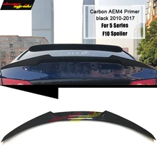 F10 спойлер заднего крыла AEM4 Стиль углеродного волокна подходит для BMW F10 535i 530i 528i 525i 520i задний спойлер багажника крыло хвост 2010-16