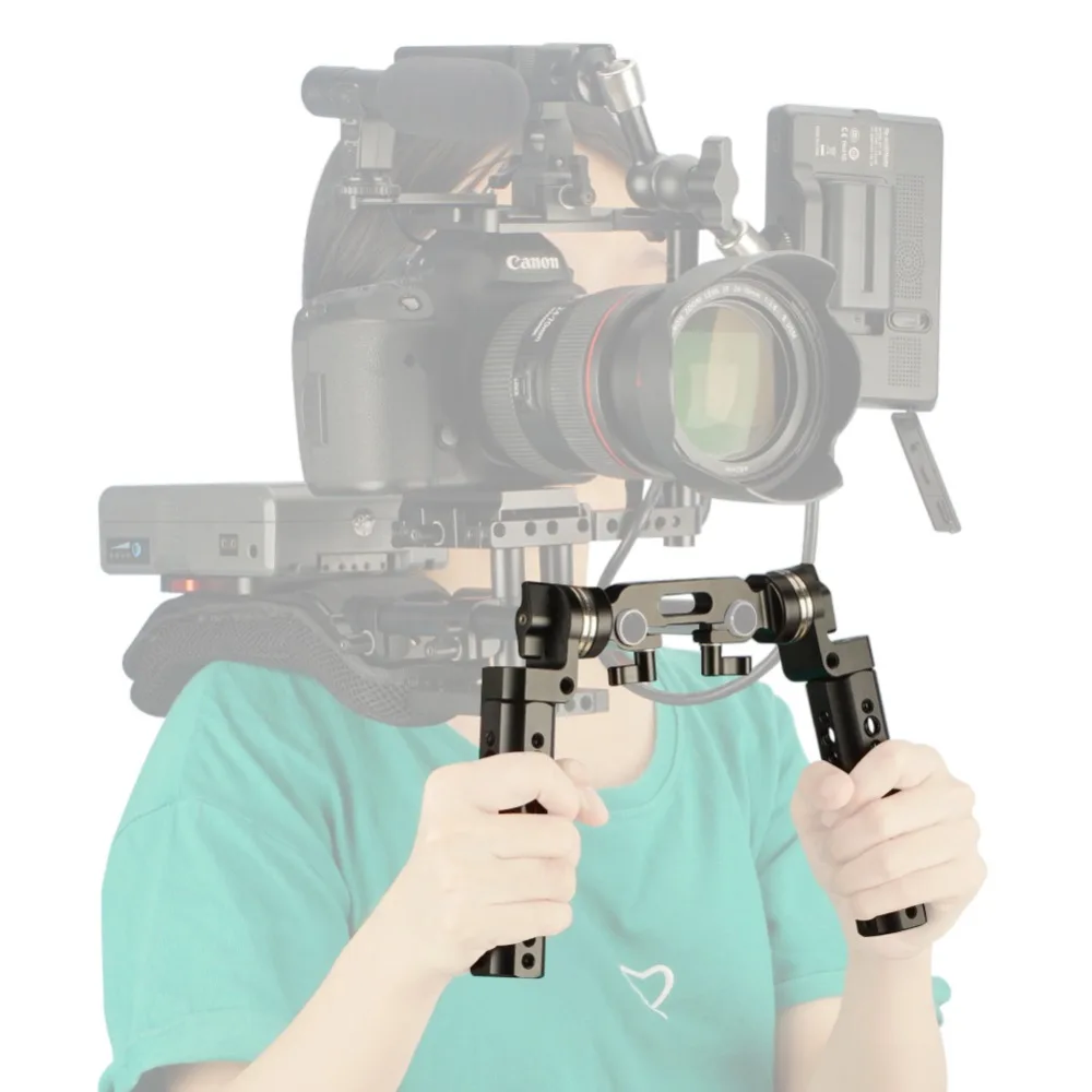 NICEYRIG DSLR Rig ручка ARRI Rosette cheir камера стабилизатор ручка плечо Rig ручка 15 мм стержень зажим клетка для камеры M6 1/" 3/8"