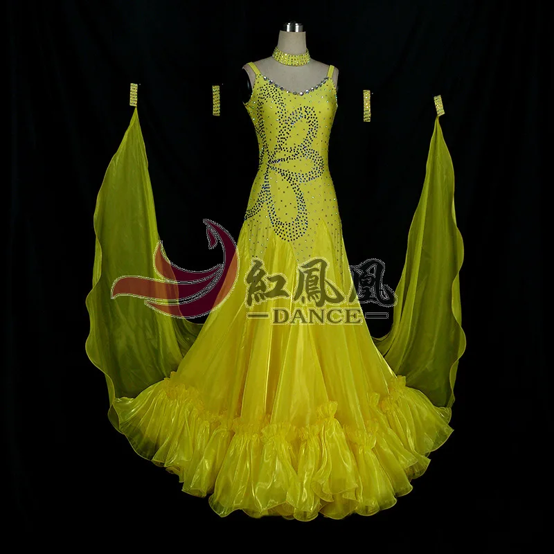 

High-end International Standard Ballroom Smooth Dance Competition Dress, /Ballroom Standard Tango Waltz Dance Dress