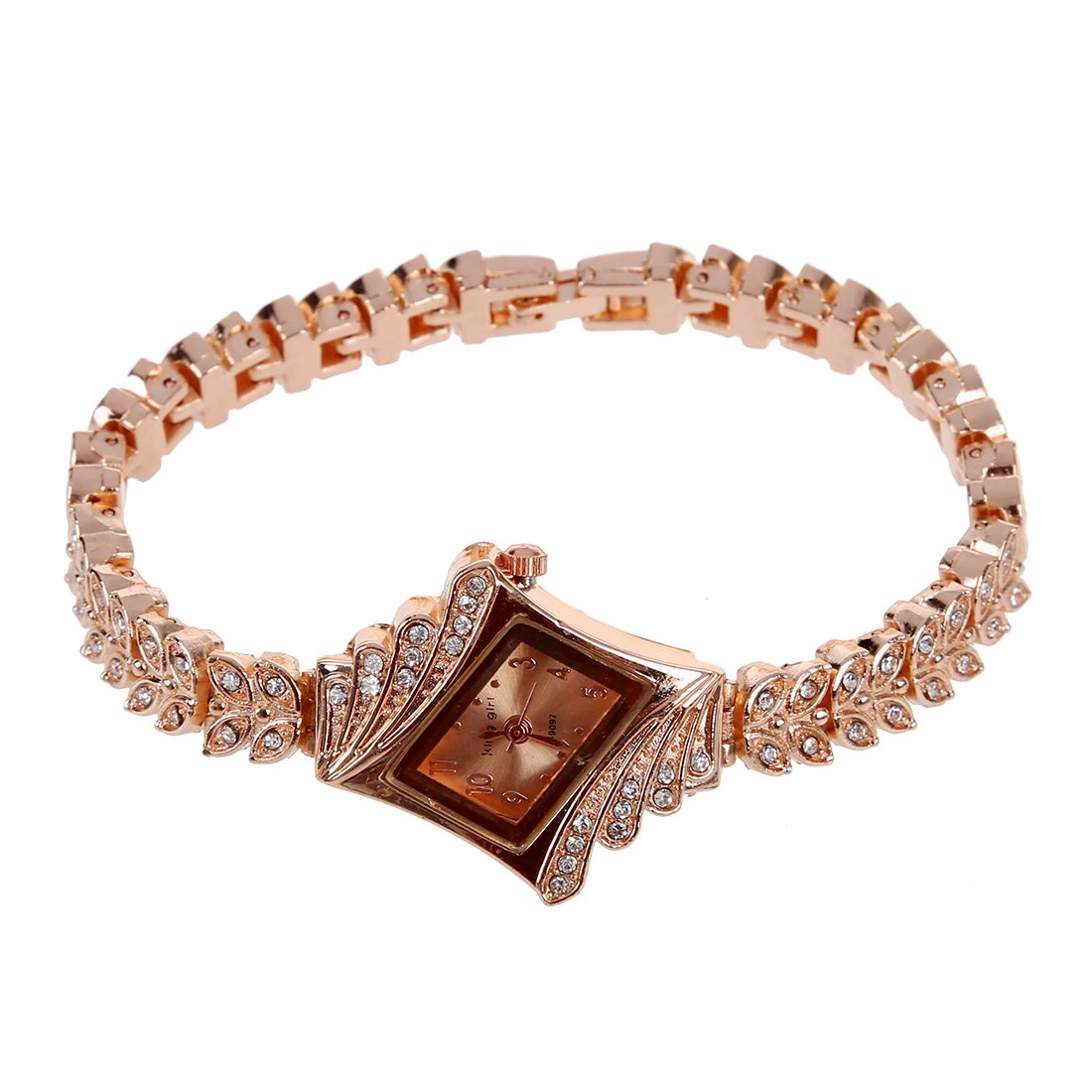 

Practical NEW Mother of Pearl Dial Bling Crystal Ladies Bracelet Quartz Wrist Watch