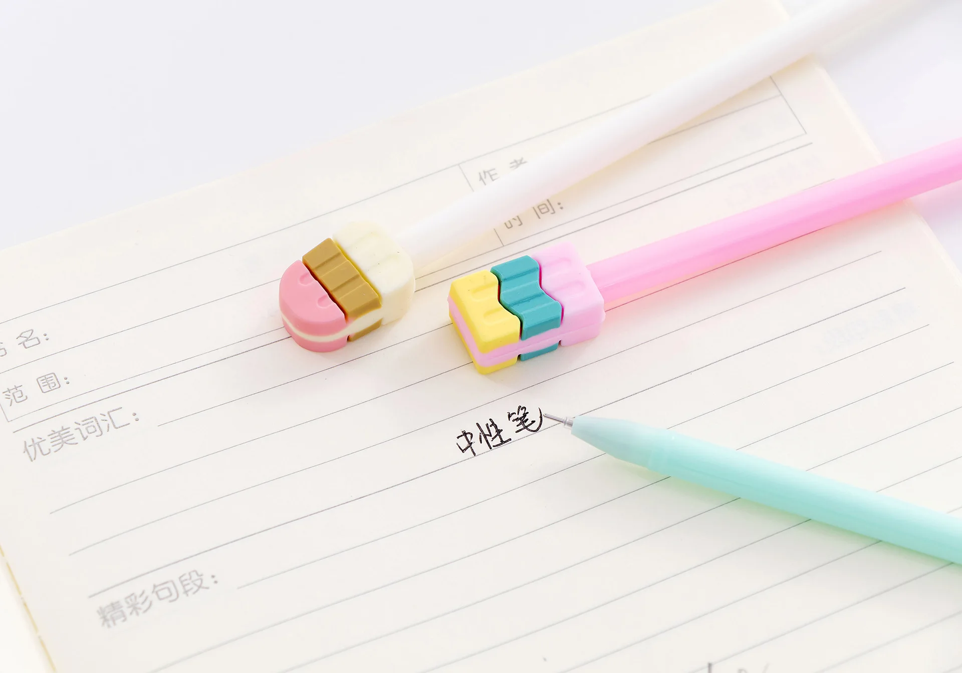 1 шт. милые гелевые ручки с арбузным мороженым для ног, 0,5 мм, детские подарочные ручки для студентов, офисные школьные принадлежности