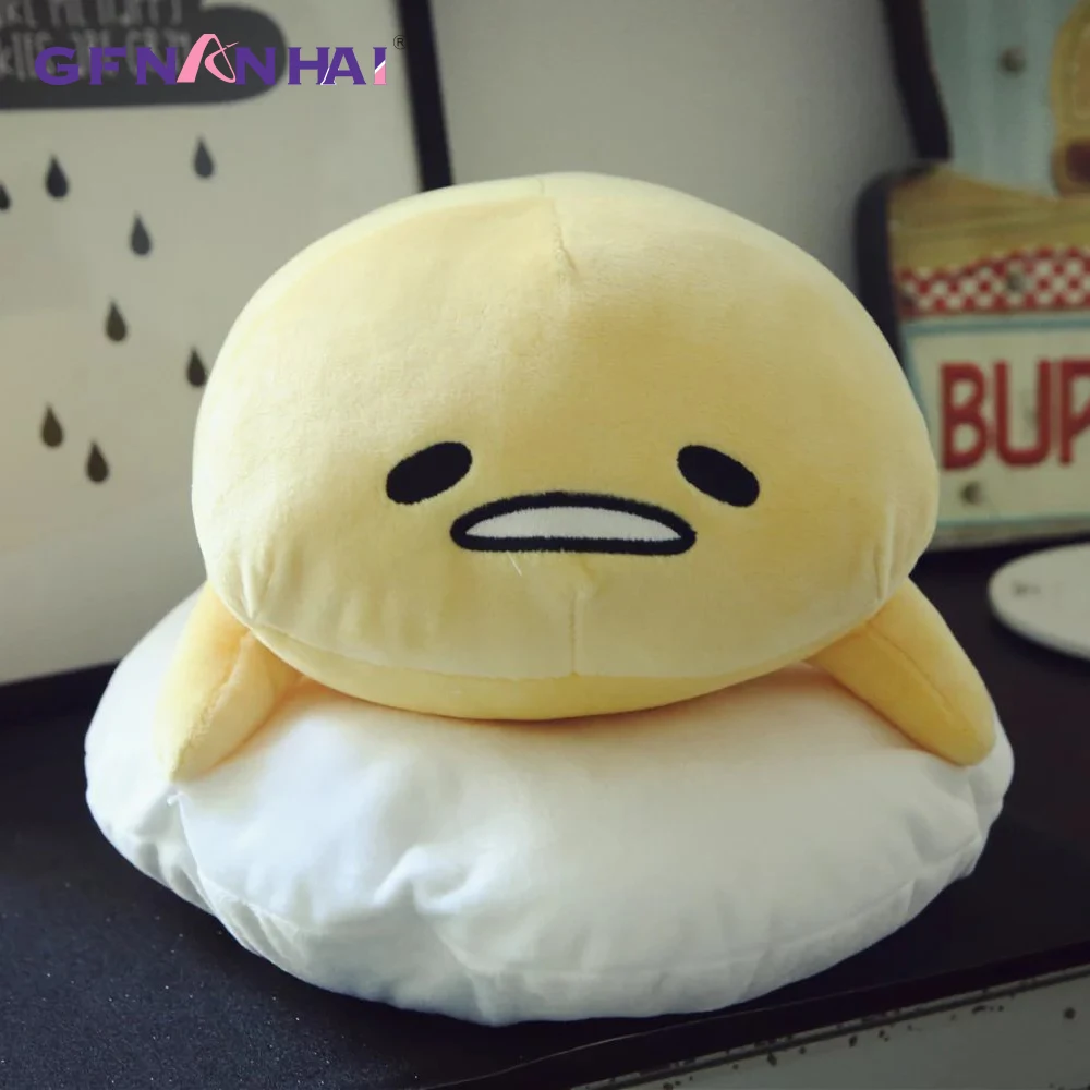 1 шт. 50*40 см Gudetama ленивое яйцо плюшевые игрушки яйца jun яичный желток брат большая кукла подушка ленивые шары мягкая игрушка для Рождественский подарок