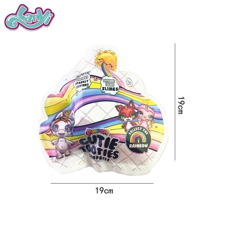 

Lanyitoys Cute stool bag funny Poopsie surprise unicorn shake slime poopsie in squeeze toy squishy slime toys for children gift