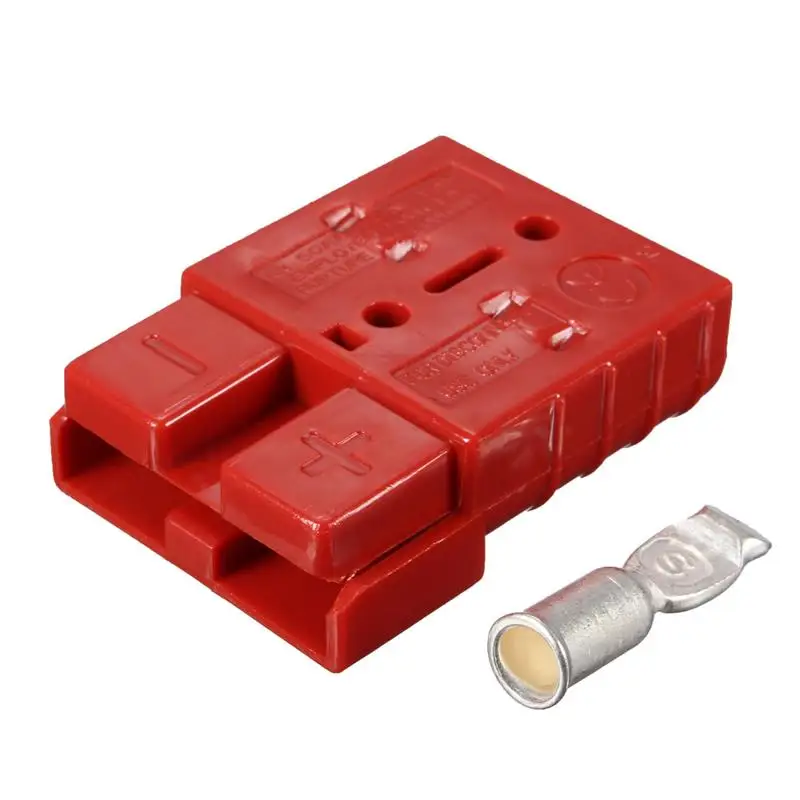 Red Battery Quick Connector Kit 50A 8AWG Plug Terminal Connect
