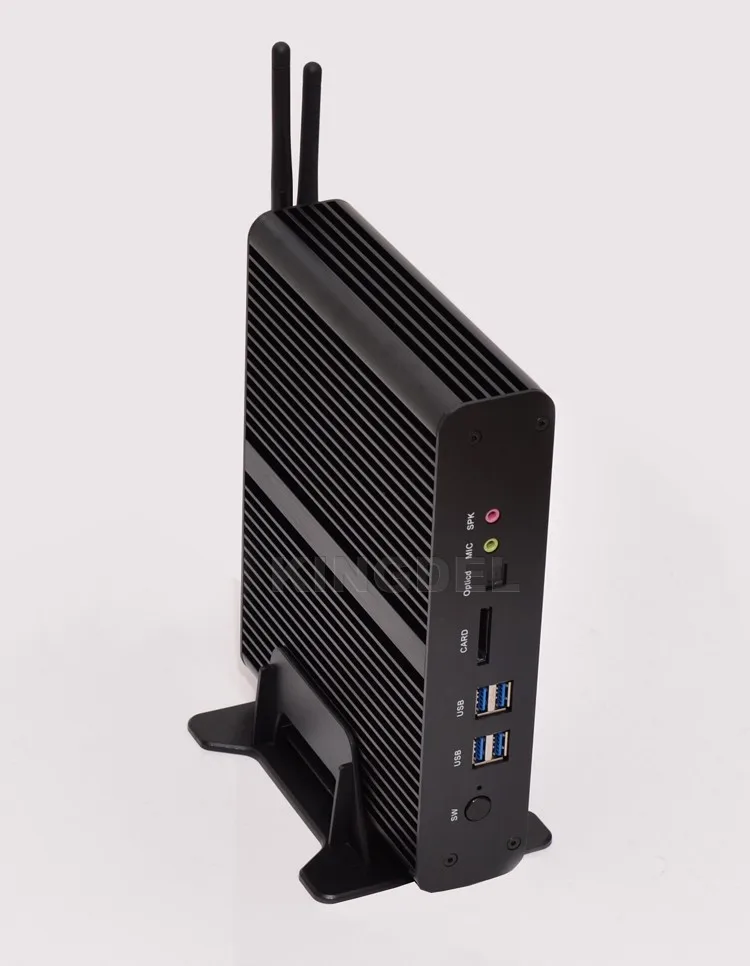 Barebone PC NUC Intel Core i7 5500u HD graphics5500 безвентиляторный Мини-ПК windows10 настольных ПК, 2 HDMI, SD карт, 4 К HTPC, Mini-ITX Micro PC