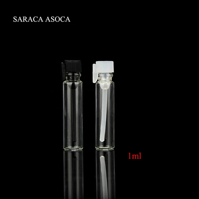 200 Uds 2ML 1,5 ml, 1ml Mini cristal claro de la botella de Perfume de aceite pequeña de Spray contenedor juicio instalado de vidrio de prueba de Perfume Vial 200 Uds 2ML 1,5 ml, 1ml Mini cristal claro de la botella de Perfume de aceite pequeña de Spray contenedor juicio instalado de vidrio de prueba de Perfume Vial