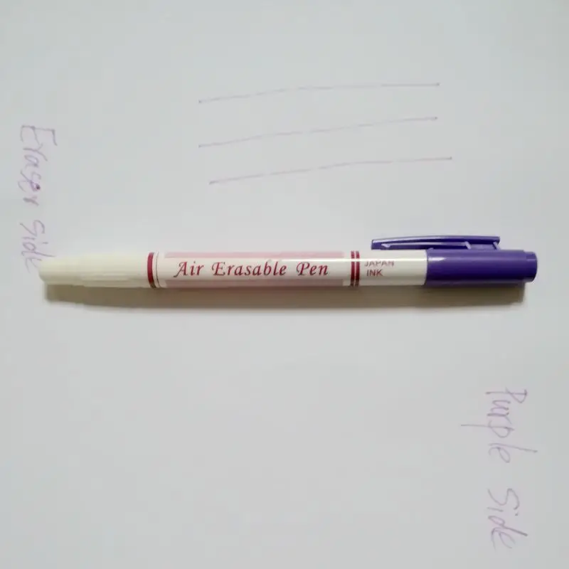 JHG Two Side Erasable Pen Water Soluble Marker Pen For Fabric Paint Invisilbe Ink Pen Replace Tailor's Chalk Marker Stitch Pen5