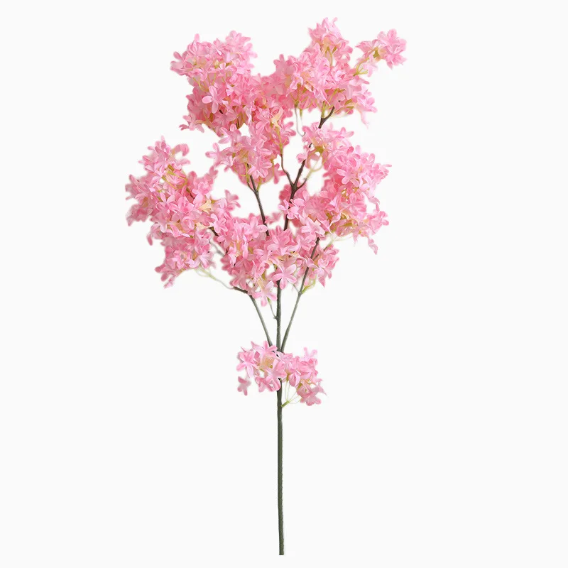 

HUAIU Artificial Flower Cherry Home Party Decoration Wedding Rose Bride Holding Flowers Wall Accessories Fake Flowers
