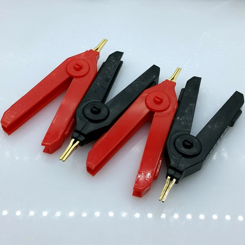 

4pcs/lot Alligator Clip 4 Wire Type LCR Clip Kelvin Test Clip Opening 10mm