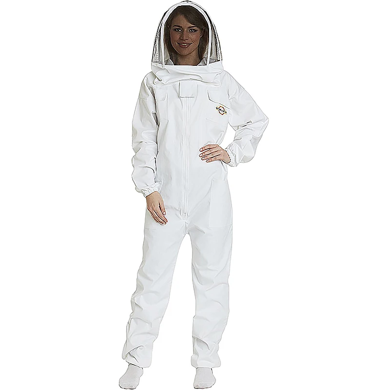 Хлопковая одежда для пчеловодства с капюшоном и вуалью, защитная одежда для пчеловодства, костюм пчеловодства, оборудование для пчеловодства