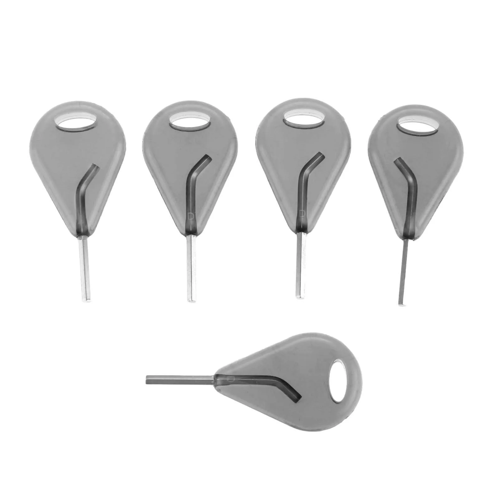 5 Pcs Surfboard Fin Key Surfing Tool Accessories Steel Hex Key With Plastic Molded Handle For Bodyboard Surfboard Longboard 52mm