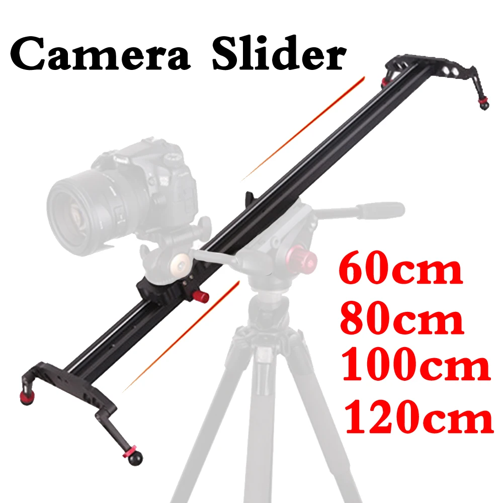

Professional 60cm/80cm/100cm/120cm Video Camera Slider Rail Systems for Photography Studio Handheld Stabilizer Youtube Video