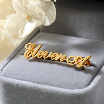 

Customized Name Brooch Pins