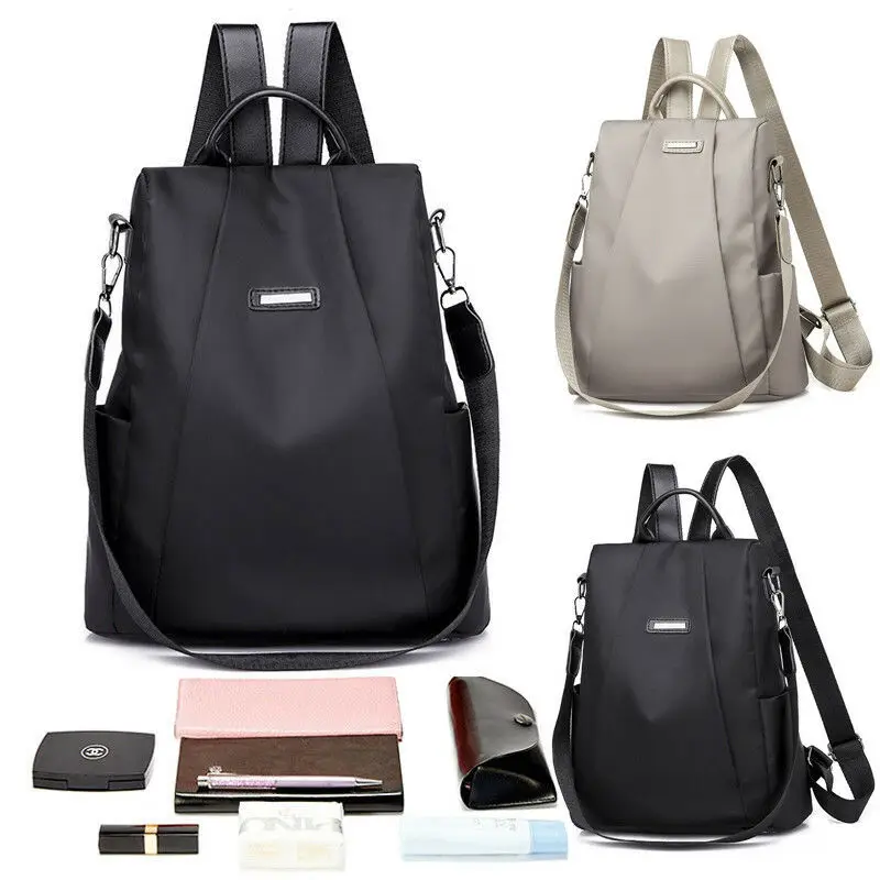  2019 Hot Women's Backpack Casual Nylon Solid Color School Bag Fashion Detachable Shoulder Strap Sho - 33025708131