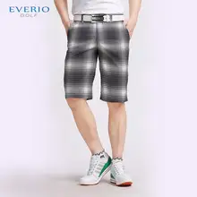 EVERIO новые мужские клетчатые дизайнерские спортивные шорты летние тонкие дышащие эластичные шорты для гольфа Размер 30~ 40 Мужская спортивная одежда для гольфа