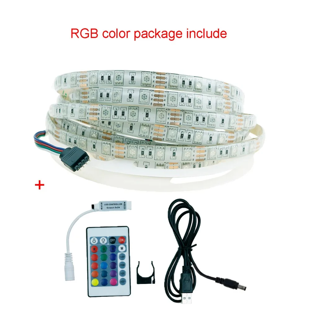 Светодиодная лента RGB 1 5 м 5050 USB В 60 светодиодов/м|usb led strip rgb|led rgbstrip rgb |