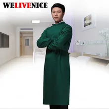 Хлопок Спецодежда медицинская скрабы Врач больницы медсестра Для мужчин и человек с длинным рукавом Спецодежда медицинская Костюмы равномерное#62110