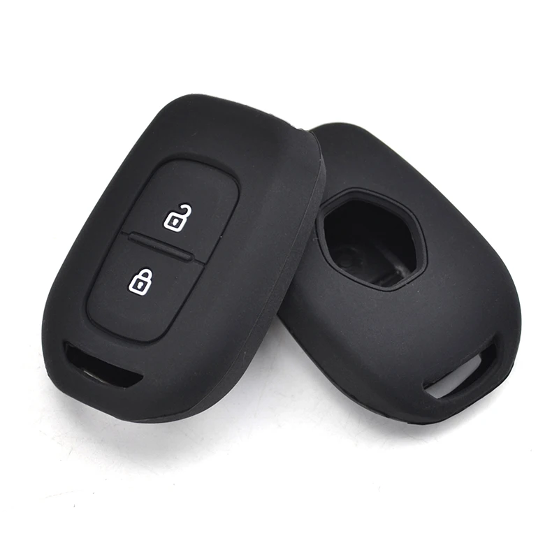 2 кнопки силиконовый Автомобильный Брелок-чехол для дистанционного ключа чехол для Renault kwid символ трафик для Dacia Sandero Logan, duster